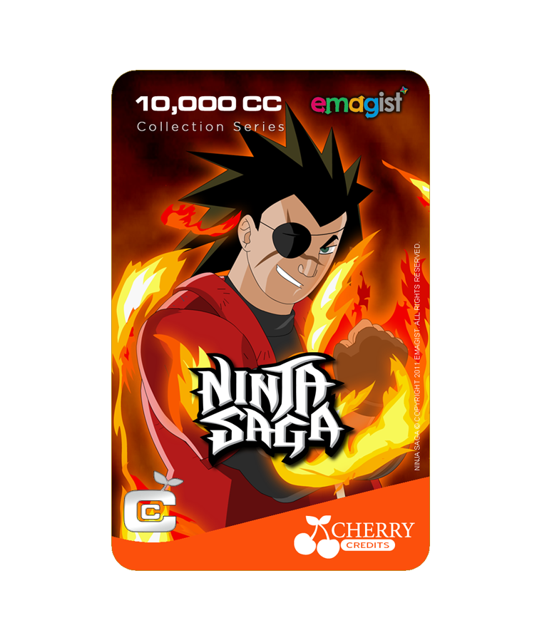 #059 | Cherry Credits | Nostalgic Games Series | Ninja Saga Design 1 | 10,000 CC